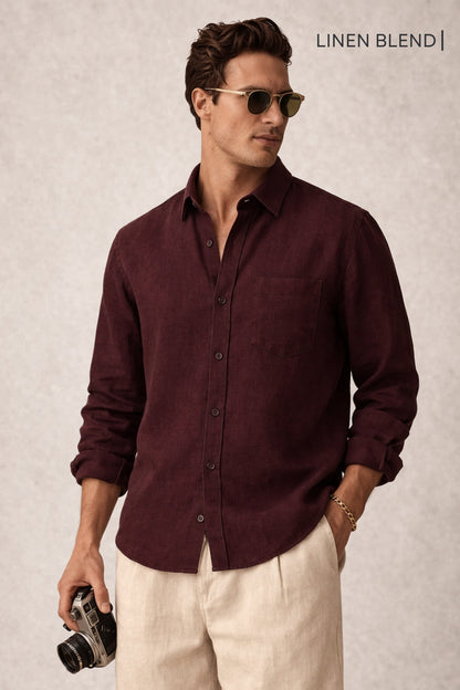 Breezy Linen Cotton Blend Shirt