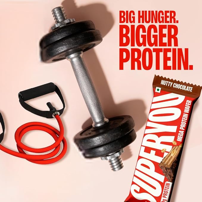 SuperYou Nutty Chocolate Protein Wafer Box of 6 x 2 Combo