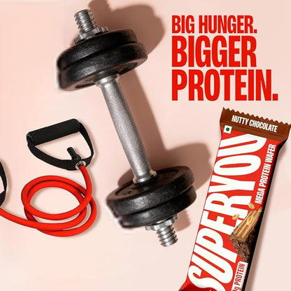 SuperYou Nutty Chocolate Protein Wafer Box of 6 x 2 Combo