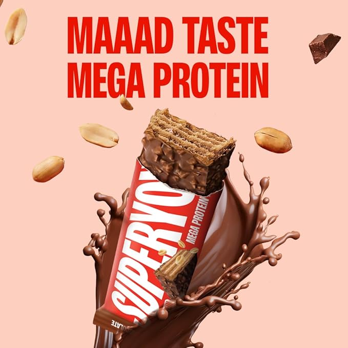 SuperYou Nutty Chocolate Protein Wafer Box of 6 x 2 Combo