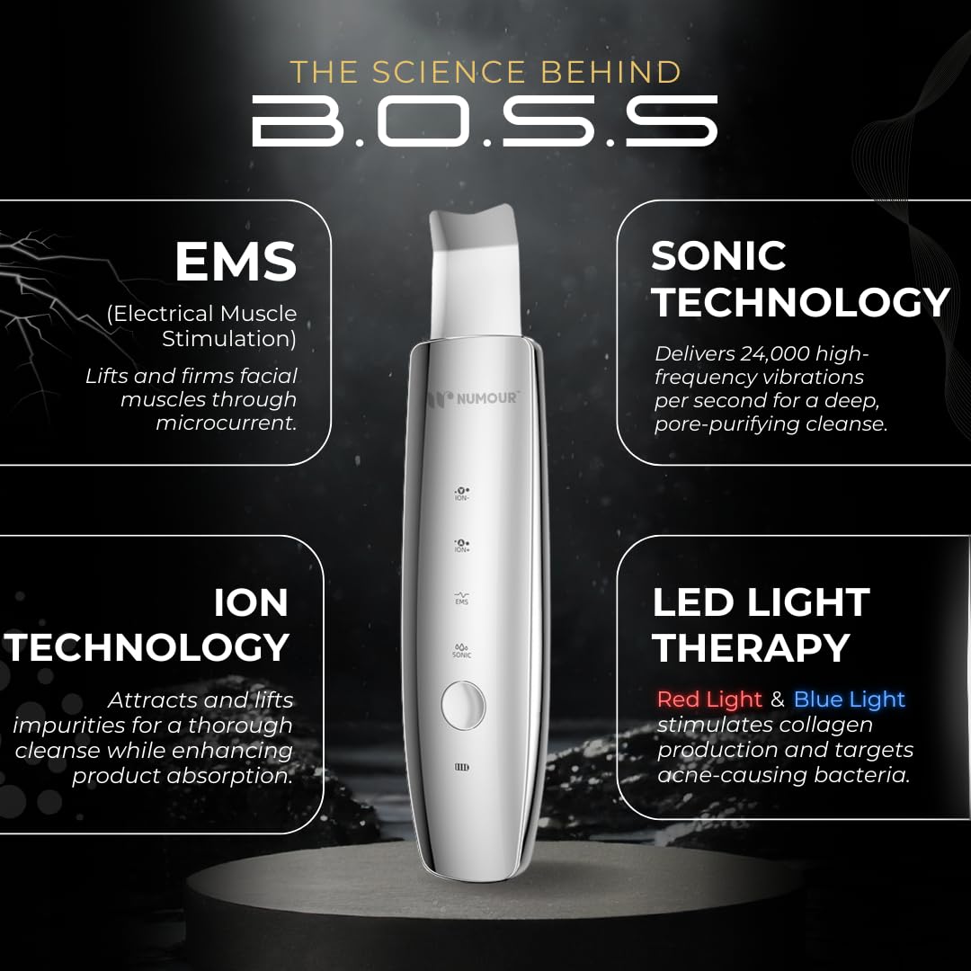 Numour B.O.S.S. LED Ultrasonic Scrubber