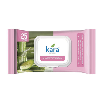 Kara Refreshing Wet Wipes with Aloe Vera & Cucumber