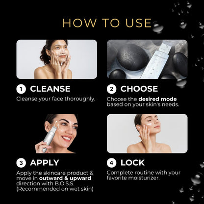 Numour B.O.S.S. LED Ultrasonic Scrubber