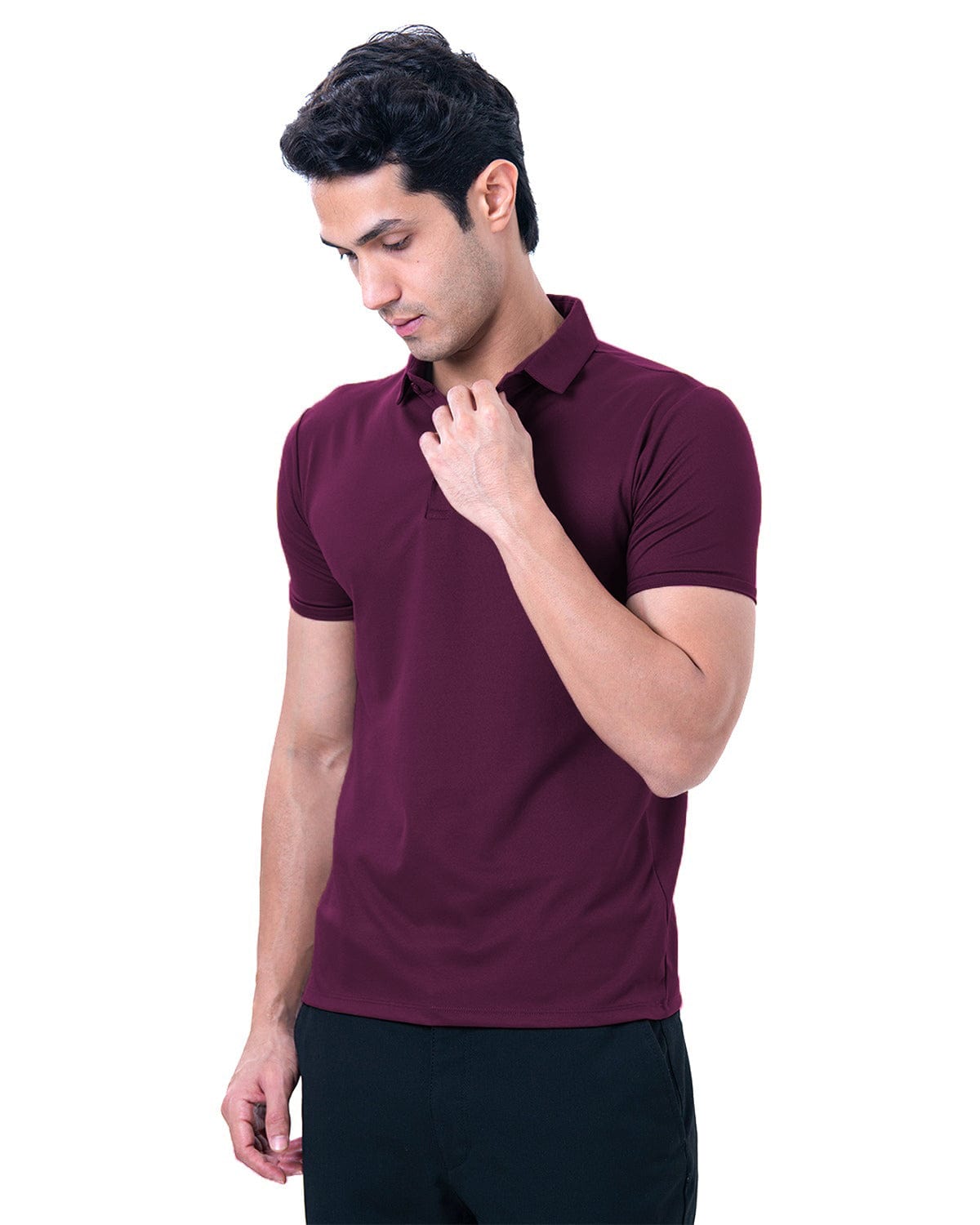 Cardinal Polo Twill- Divine Maroon