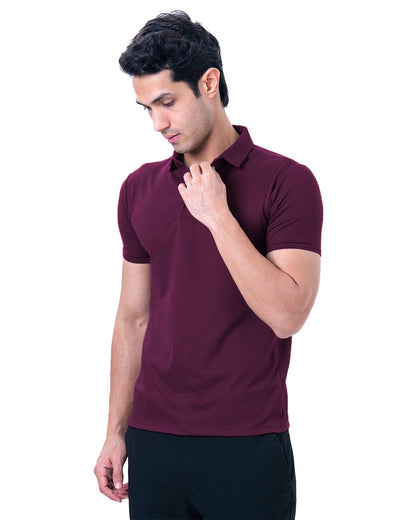 Cardinal Polo Twill- Divine Maroon