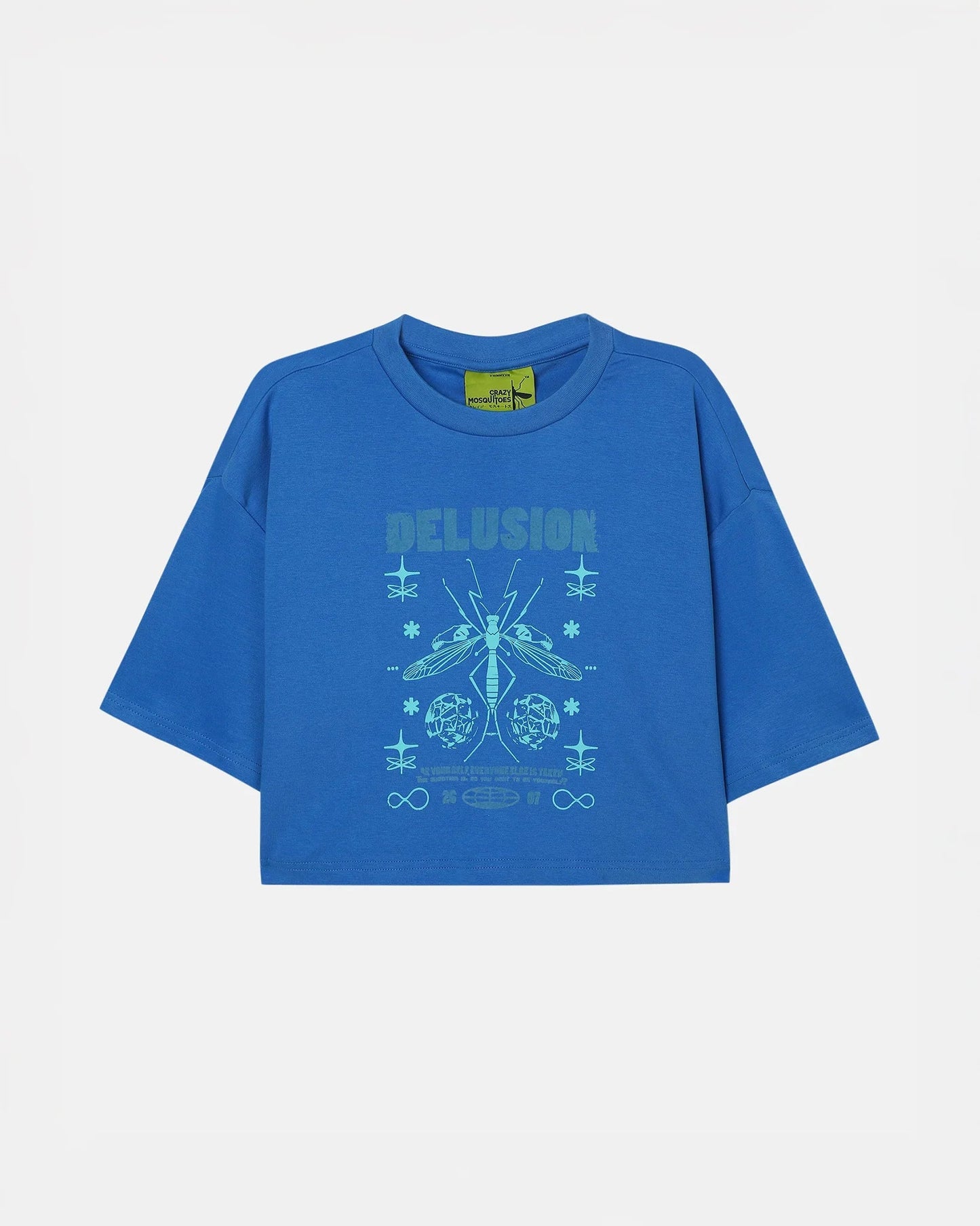 Delusion Crop Blue | Crazy Mosquitoes at Broadway