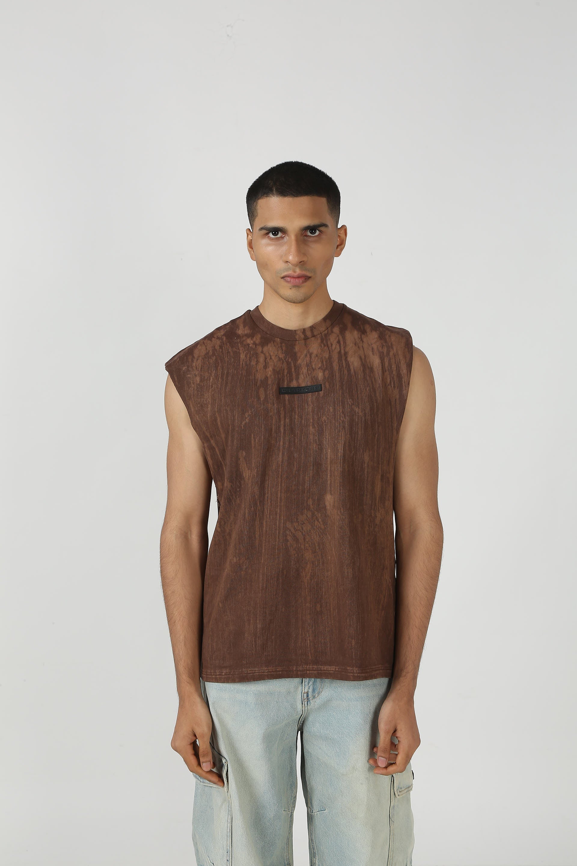 MINERAL WASH BROWN VEST | Chapter 2 at Broadway