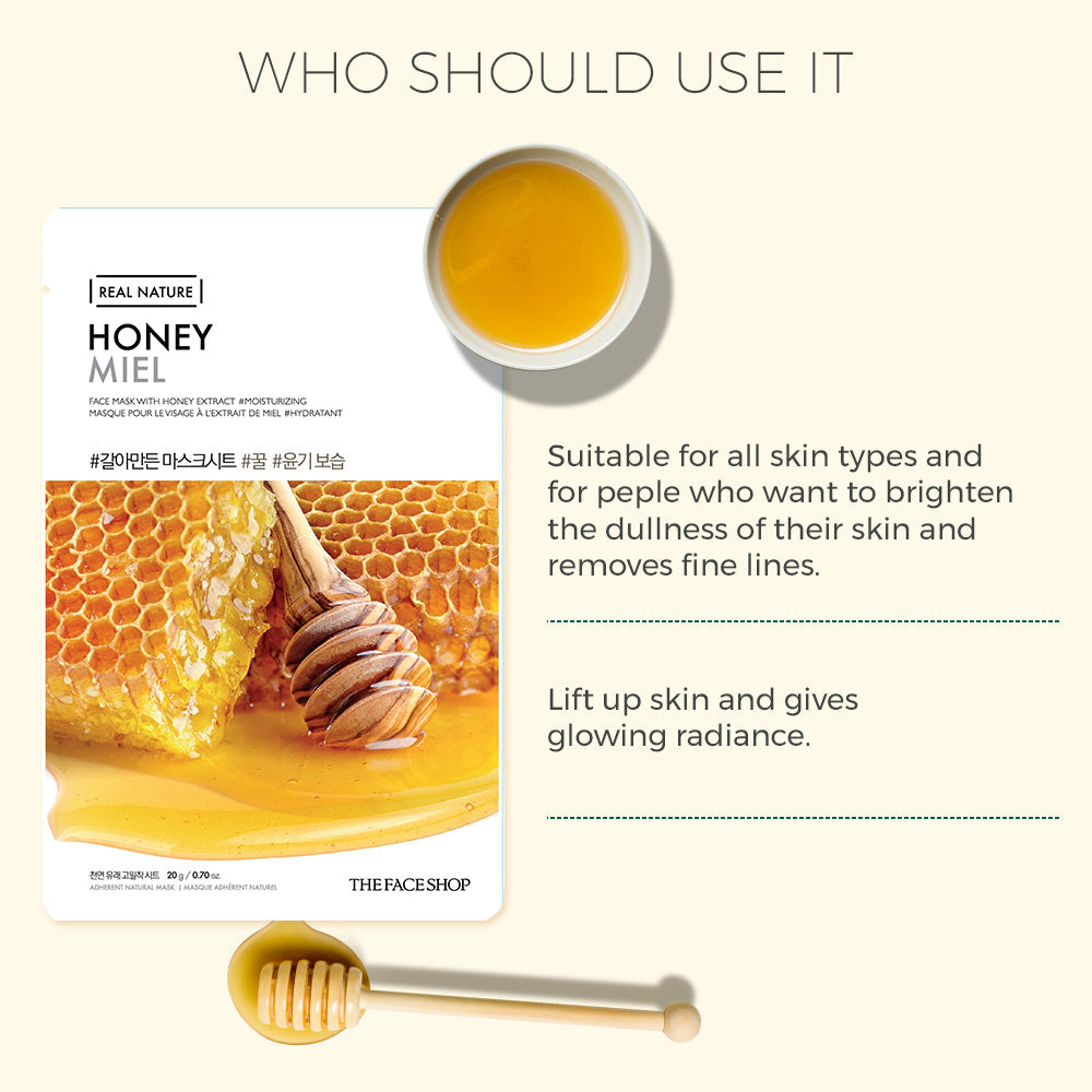 Real Nature Honey Face Mask 20g
