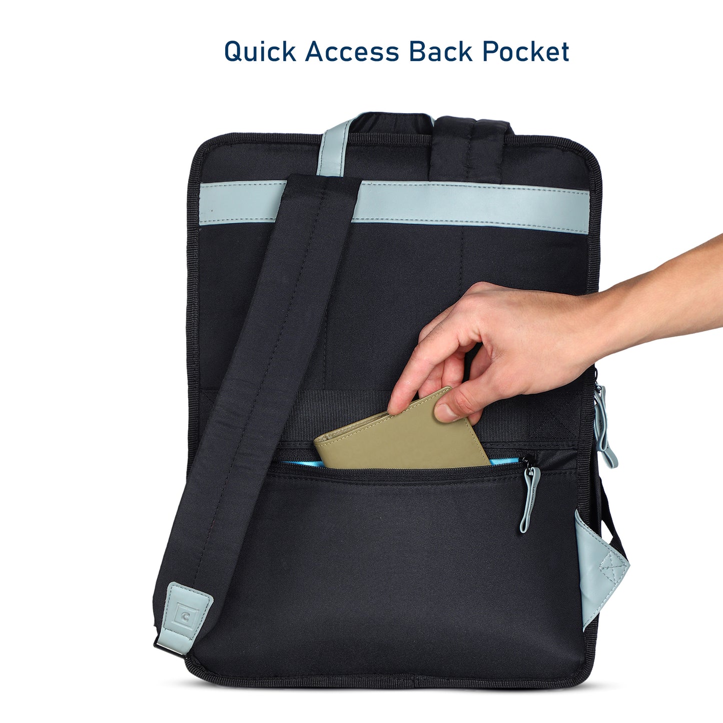  Carriall Aero Black casual laptop backpack 