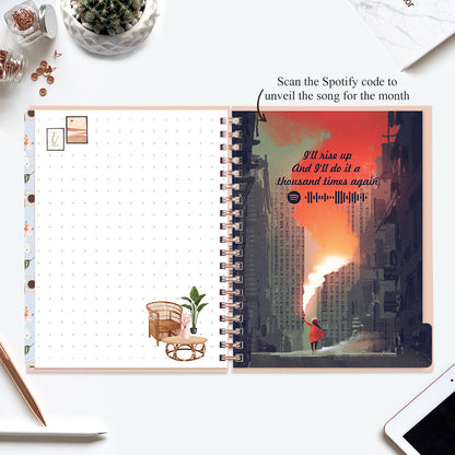 Undated Yearly Planner - Let Your Dreams Be Bigger