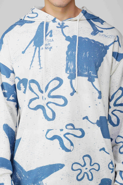 SpongeBob: Be the Change Printed Oversized Hoodie