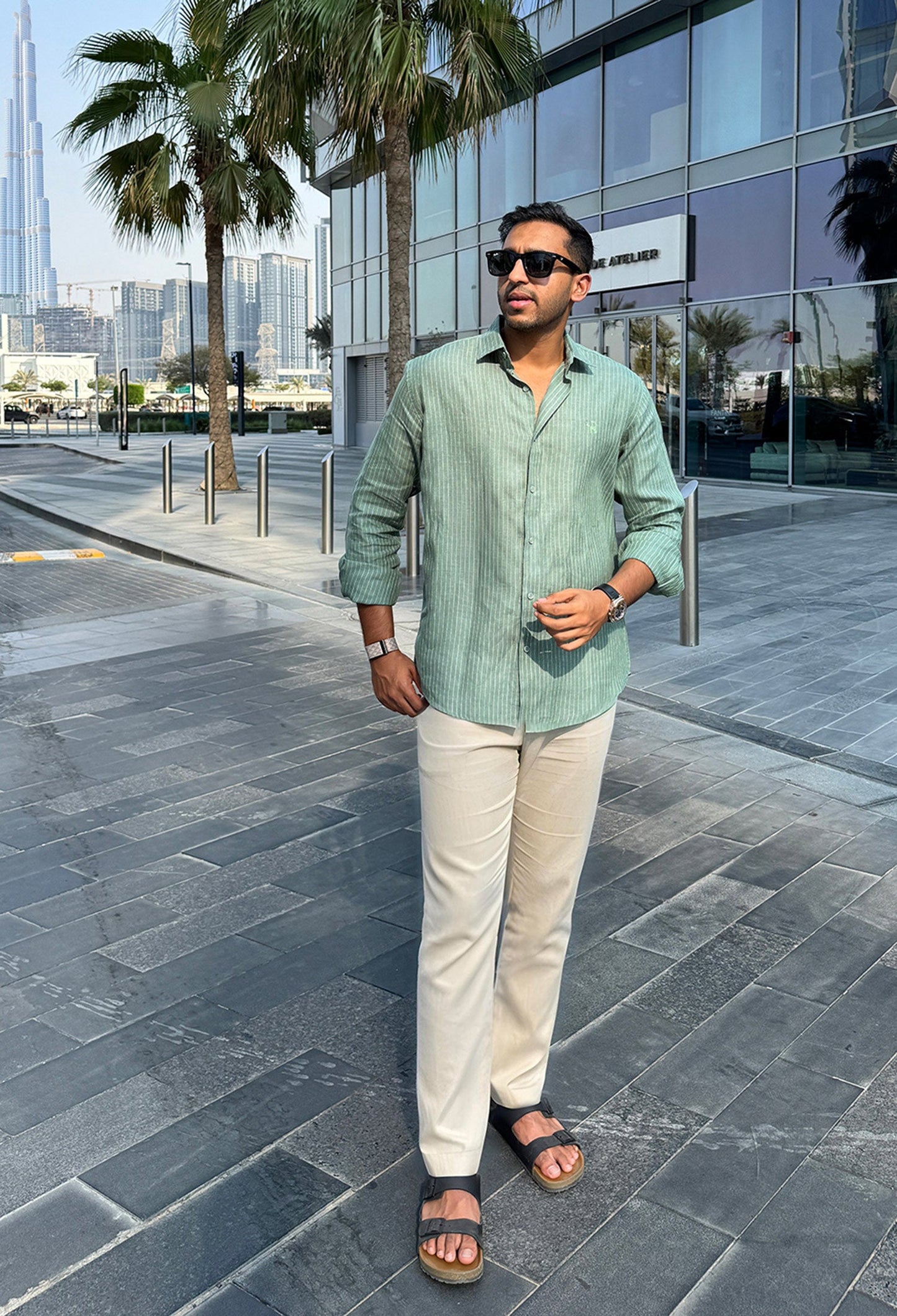 Palm Linen Shirt