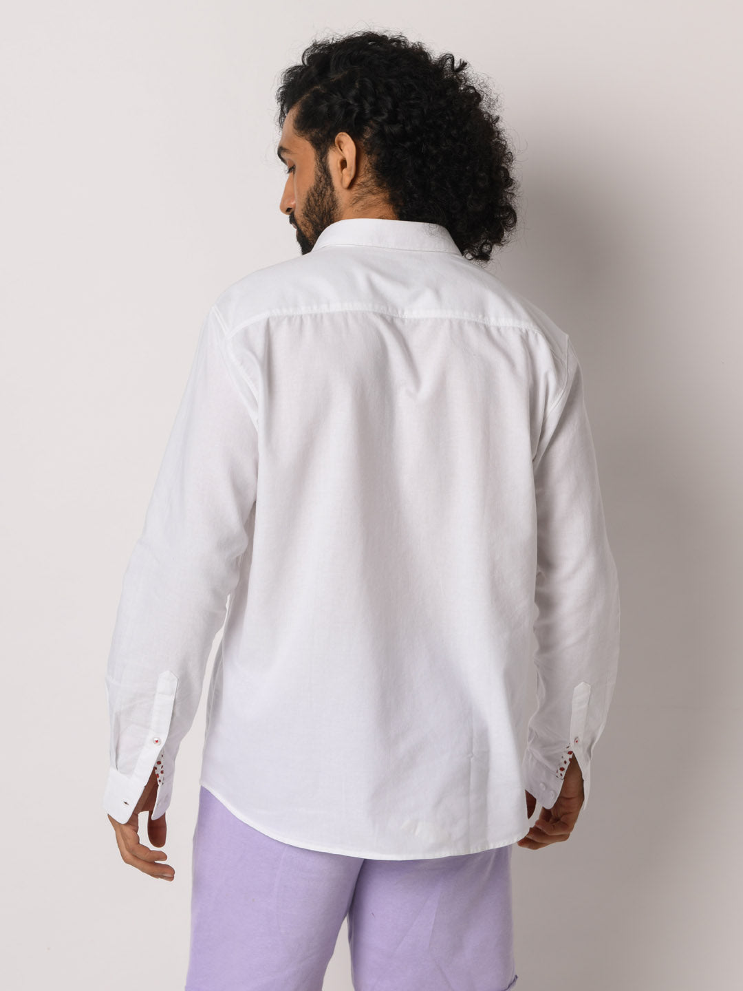 Grainy Oxford White Shirt - Bud