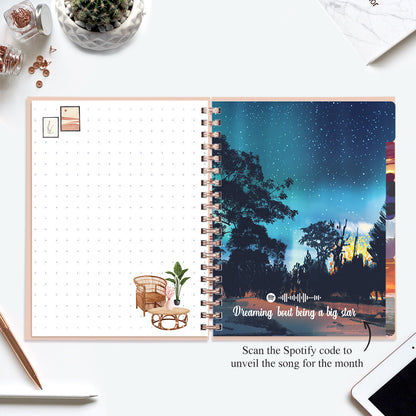 Undated Yearly Planner - Make It Happen Today