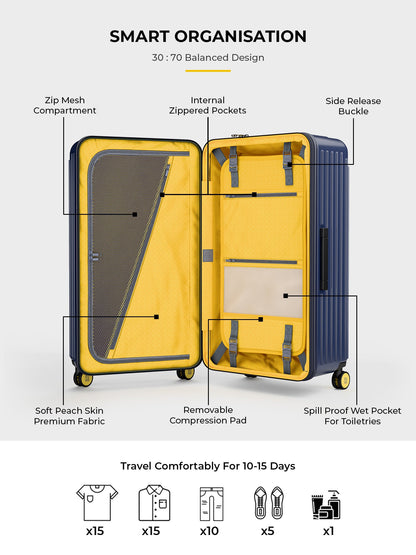 Trunk Check-In Plus- Midnight Blue