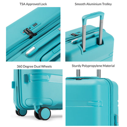 Carriall Drift( PP ) Blue hardsided 28 inch check-in luggage