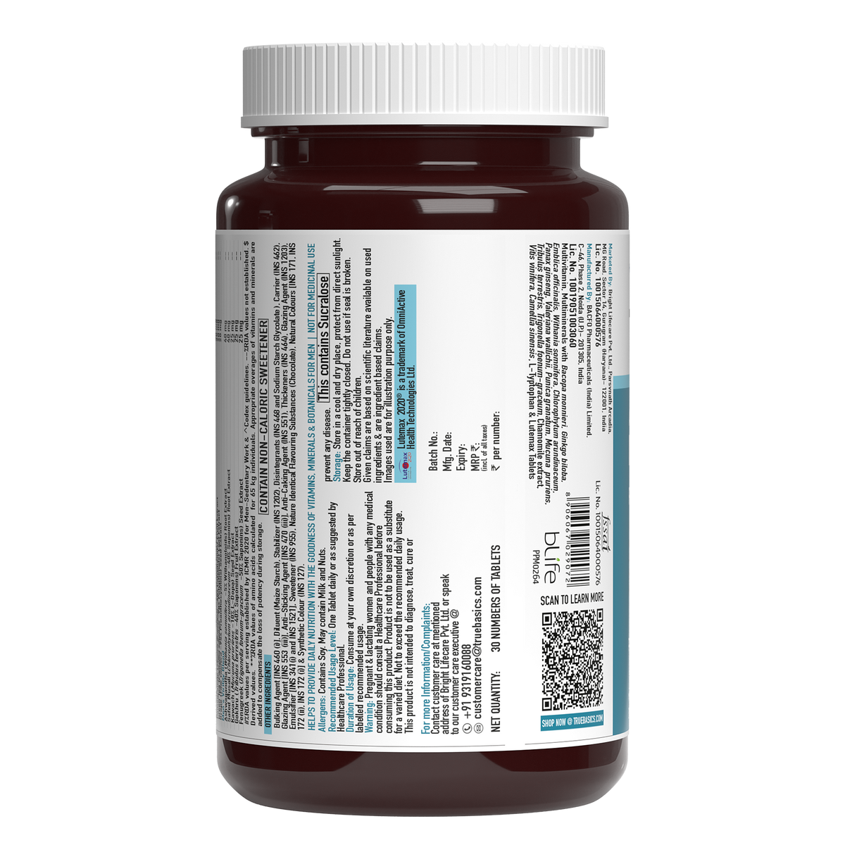 Advanced Multivitamin For Men, 30 Tablets | With Ashwagandha, Gokhru & Kawach, Vitamin D3 and Multiminerals | For Immunity, Energy, Strength & Stamina