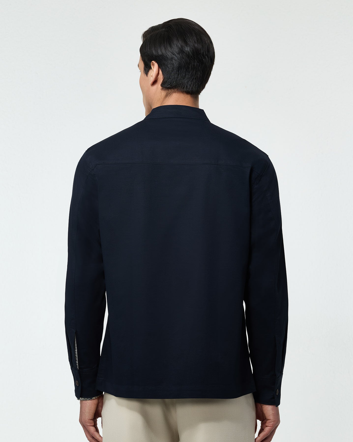 The Double Breasted Shacket Navy