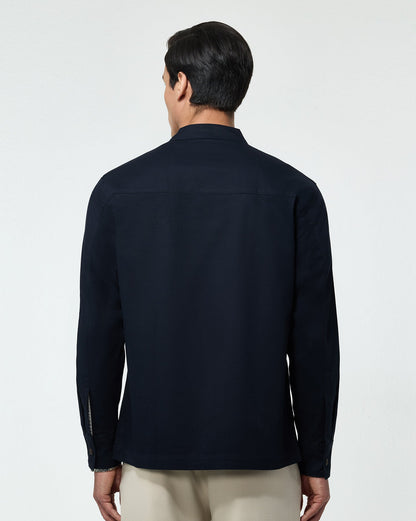 The Double Breasted Shacket Navy