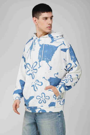 SpongeBob: Be the Change Printed Oversized Hoodie
