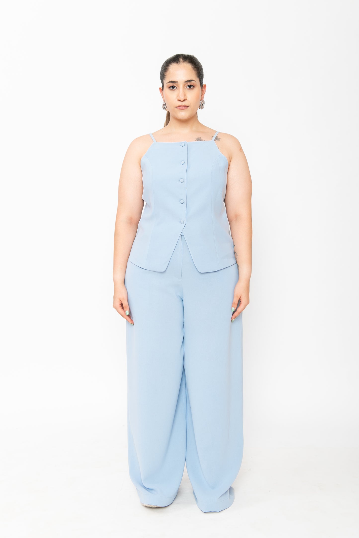 Contemponari-Frosted Vest-Blue