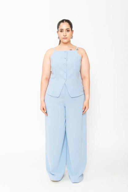 Contemponari-Frosted Vest-Blue