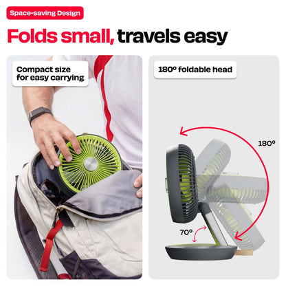 FOLDE v2 | All Day Wireless Rechargeable Folding Fan