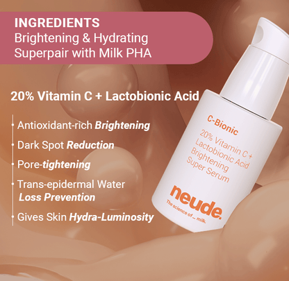 C - Bionic 20% Vitamin C Face Serum - Neude Skin