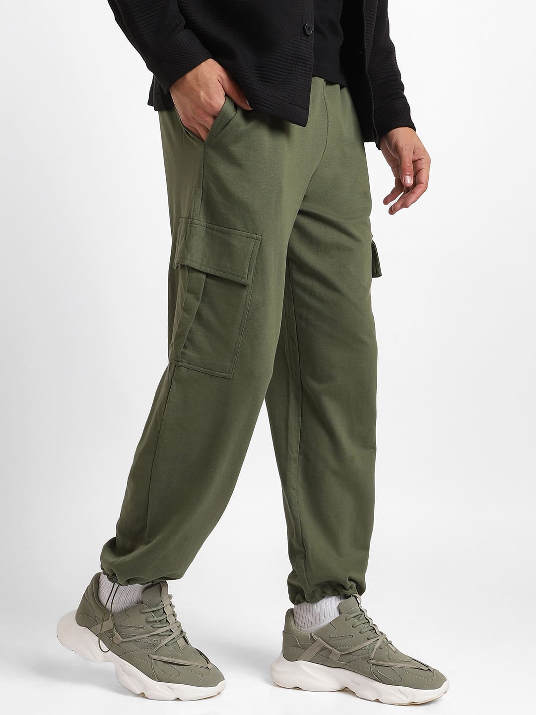 Relaxed Fit Cargo Joggers