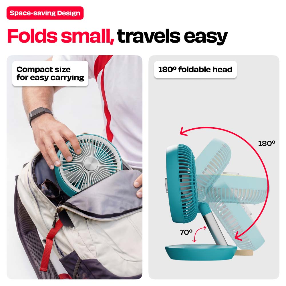 FOLDE v2 | All Day Wireless Rechargeable Folding Fan