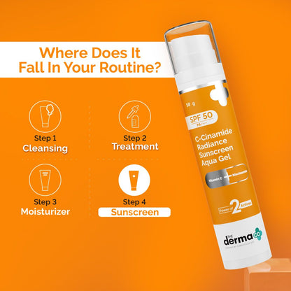 C-Cinamide R Sunscreen AquaGel | The Derma Co. at Broadway