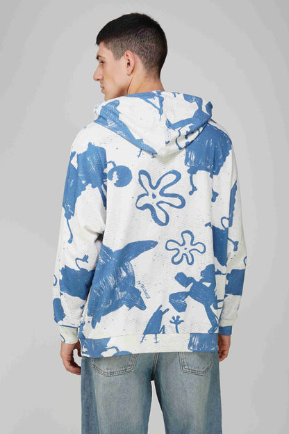 SpongeBob: Be the Change Printed Oversized Hoodie