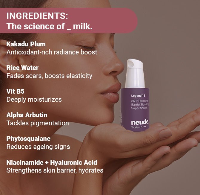 Legend 13 Multiactive Super Face Serum with Lactobacillus Ferment and 3x Ceramides - Neude Skin