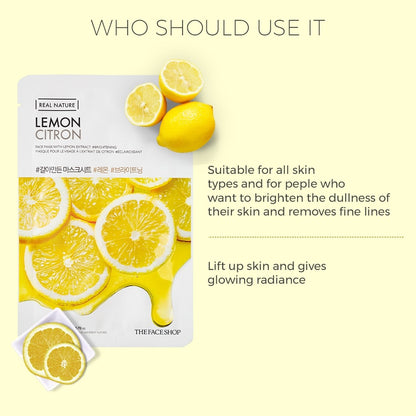 Real Nature Lemon Face Mask 20g