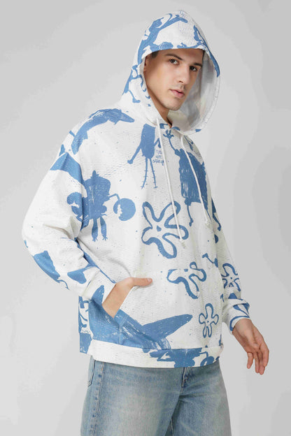 SpongeBob: Be the Change Printed Oversized Hoodie