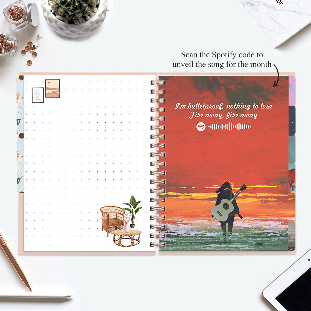 Undated Yearly Planner - Hygge + Ultimate Sticker Book