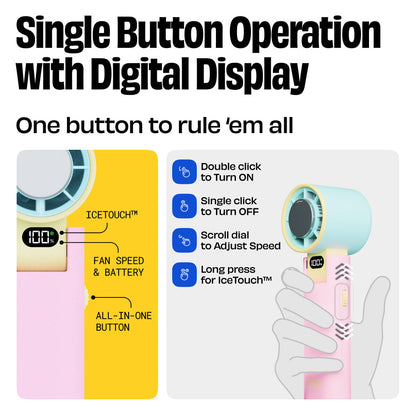 Nuuk BFF Rechargeable Personal Fan with IceTouch - Tokyo Totti Candy