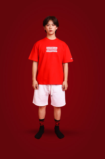 fuck. - korean oversized tshirt Red | sorta at Broadway