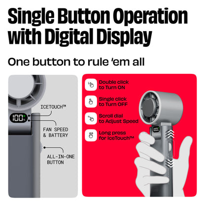 Nuuk BFF Rechargeable Personal Fan with IceTouch - Matcha Green