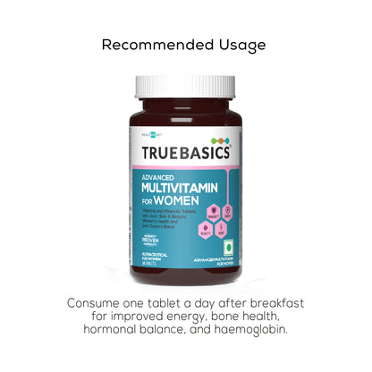 Advanced Multivitamin for Women, 30 Tablets | With Clinically Researched Ingredients | For Energy, Immunity and Joints, Maintains Hormonal Balance