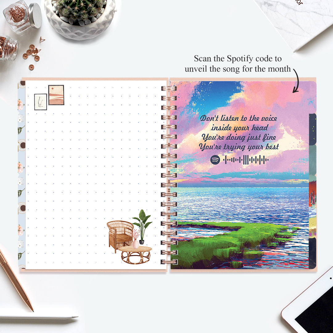 Undated Yearly Planner - Let Your Dreams Be Bigger