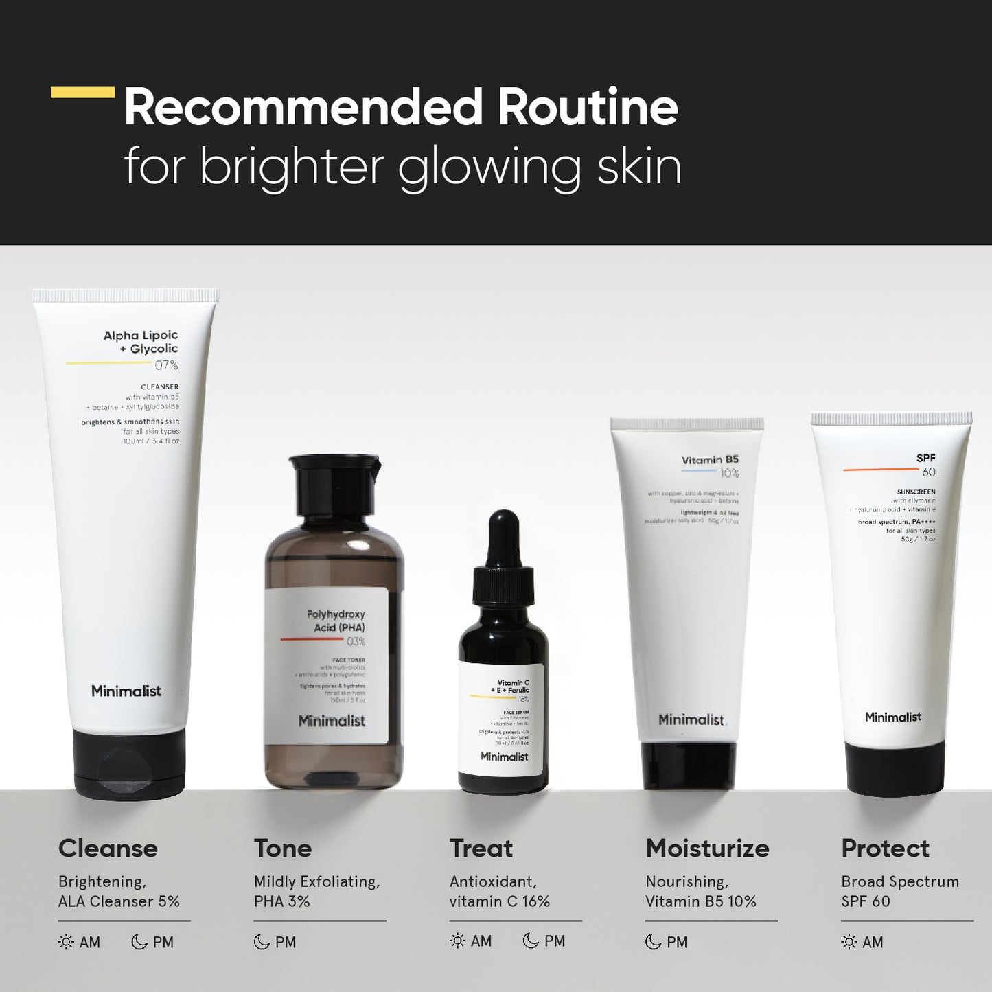 Minimalist Vitamin C + E + Ferulic 16% Face Serum 20ml