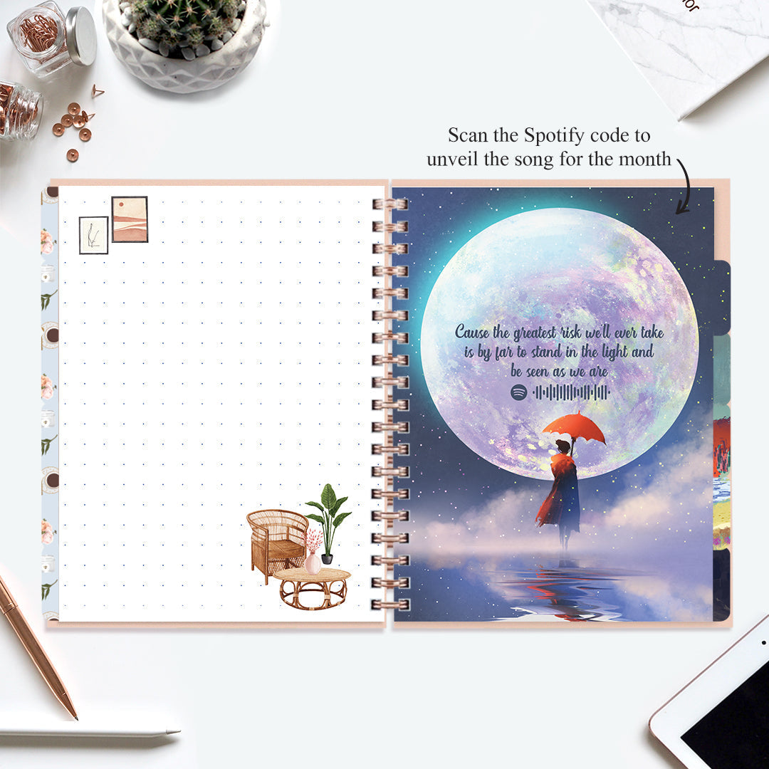 Undated Yearly Planner - Hygge + Ultimate Sticker Book