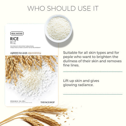 Real Nature Rice Face Mask 20g