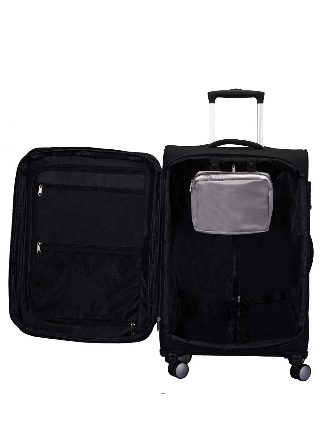 Carriall Eternal Medium Size Black Check-in Luggage