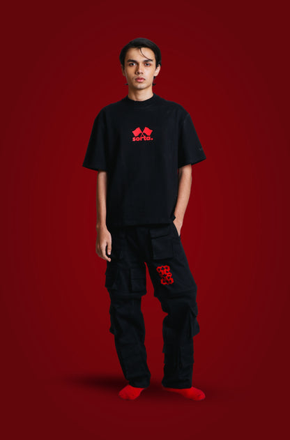 red flag. - korean oversized tshirt | sorta at Broadway
