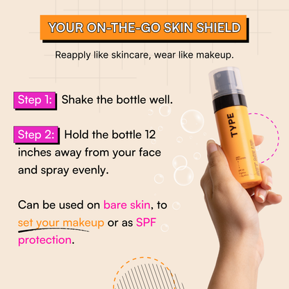 Set Me Up Hydrating SPF Setting Spray | Type Beauty Inc. at Broadway