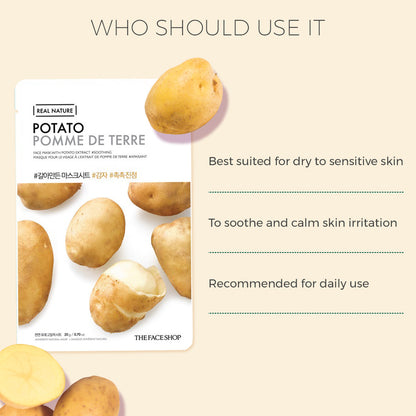 Real Nature Potato Face Mask 20g