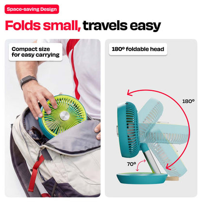 FOLDE v2 | All Day Wireless Rechargeable Folding Fan