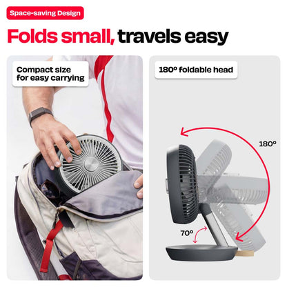 FOLDE v2 | All Day Wireless Rechargeable Folding Fan